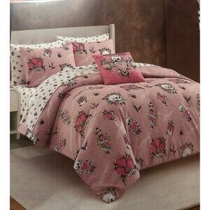 Viral Ed Hardy 8 piece Comforter Set,  Queen